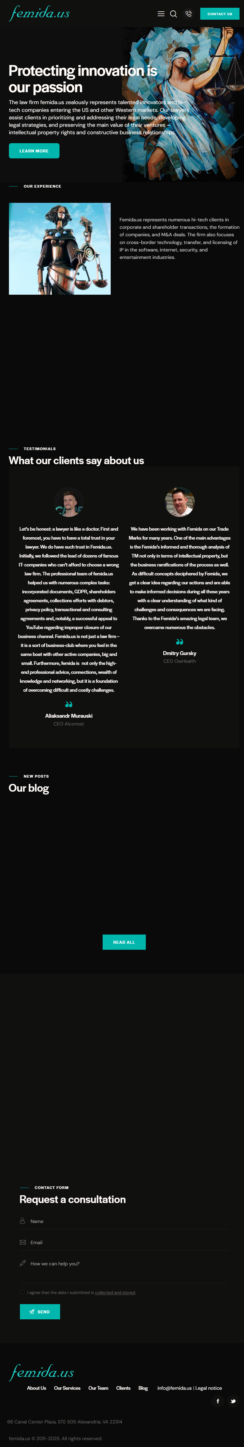 Femida.us — юридические решения для IT‑бизнеса в США и Европе